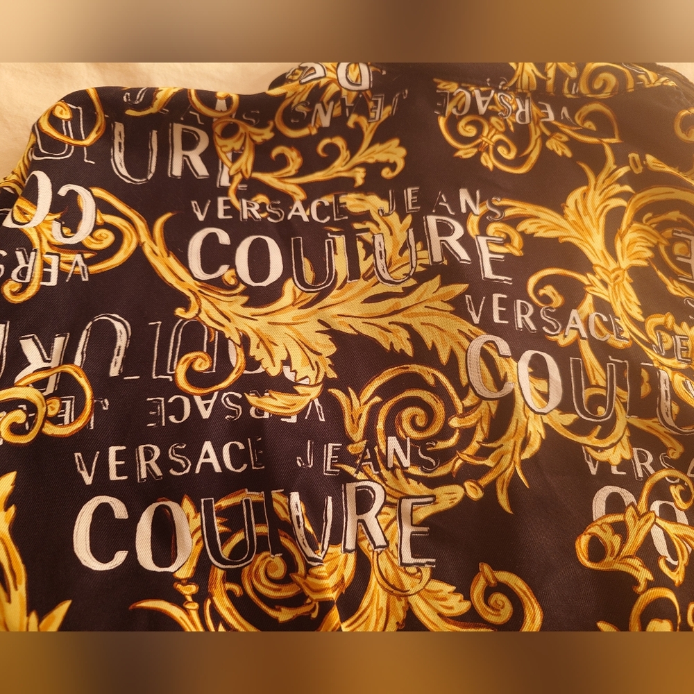 NWOT Logo Baroque VERSACE Cropped Shirt Jacket Bolero XS, S / 40 Barocco Print - Picture 9 of 13